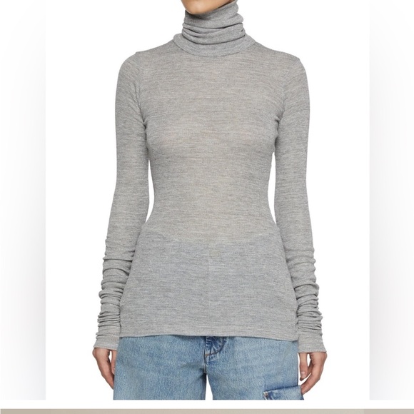 Gray Turtleneck Sweater